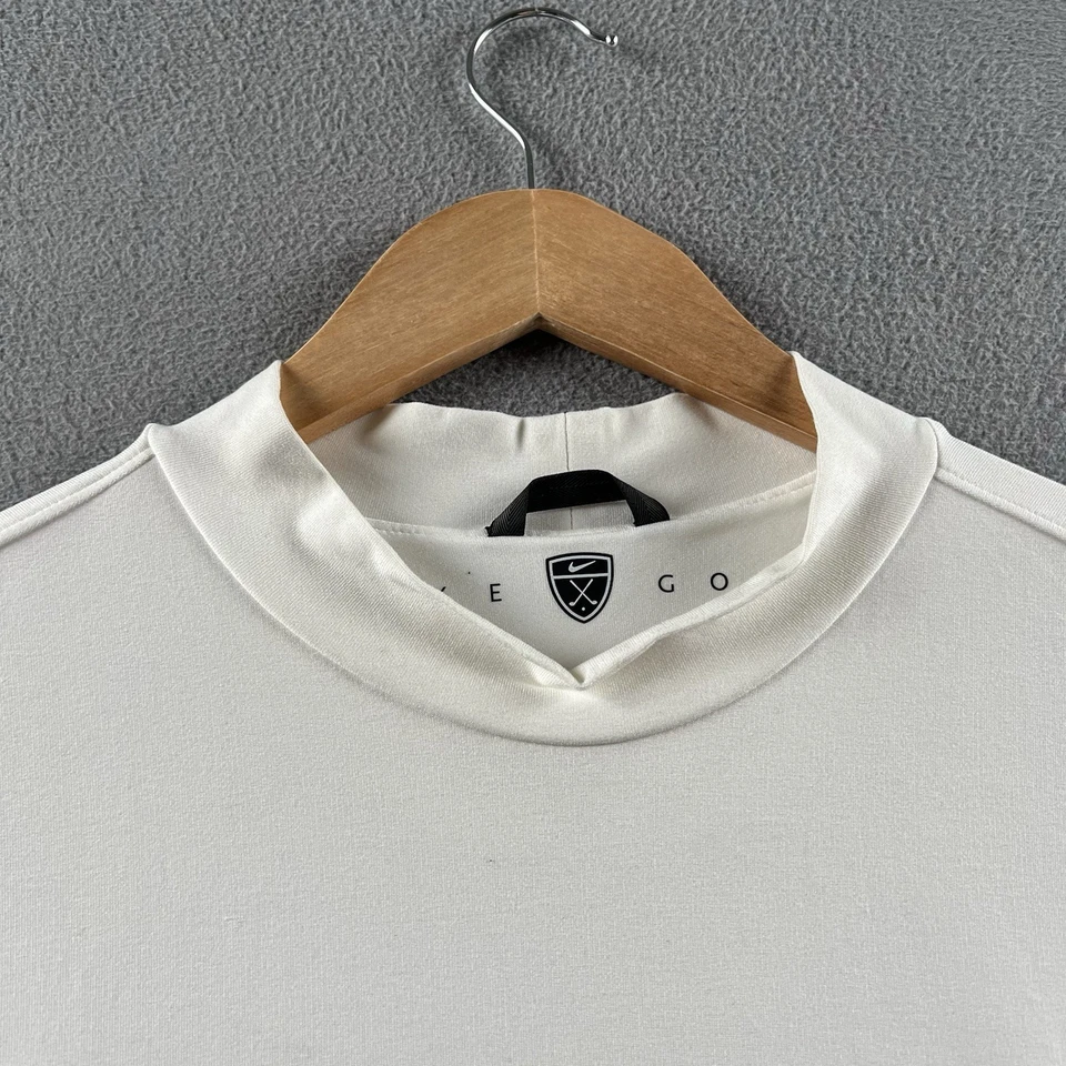 Nike Golf Shirt Mens XL White Dri-Fit UV Performance Stretch - Image 2 of 4