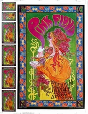 Pink Floyd Poster Marquee Club Orig Rare Uncut Proofsheet Signed Bob Masse