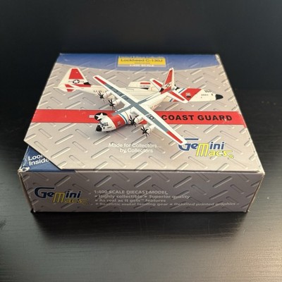 GeminiJets 1:400 USCG Lockheed C-130J Hercules 2001 GMUSC009 Diecast Scale Model