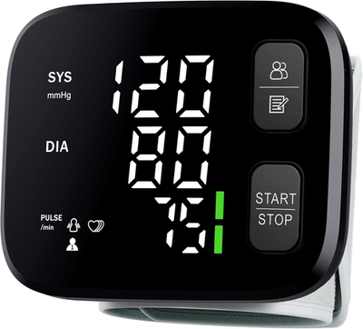 #ad Blood Pressure Monitor LED Backlit Display Automatic Wrist Cuff Blood Pressure M $32.99