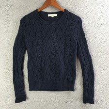 Ann Taylor Loft Sweater Womens Small Long Sleeve Casual Crew Neck Pullover Blue