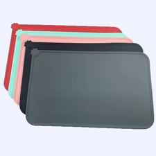Pet Food Mat Cat Dog Puppy Silicone Feeding Non Slip Waterproof Bowl Mat 18x12in