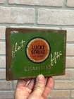 Vintage Lucky Strike Flat Fifties Cigarette Tin Case Advertising