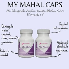 My Mahal Caps Ismerely Products, 2 pack disminuye el estres insomnio y nervios