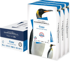 Printer Paper, 20 Lb Copy Paper, 8.5 X 14-92 Bright, Made in the USA- 3 Ream (15