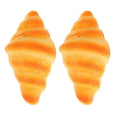 2 Pcs Faux Bread Realistic Artificial Breads Simulation Food Display