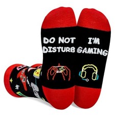 Gaming Gifts for Boys Socks for Kids Teens Christmas Stocking Stuffers White