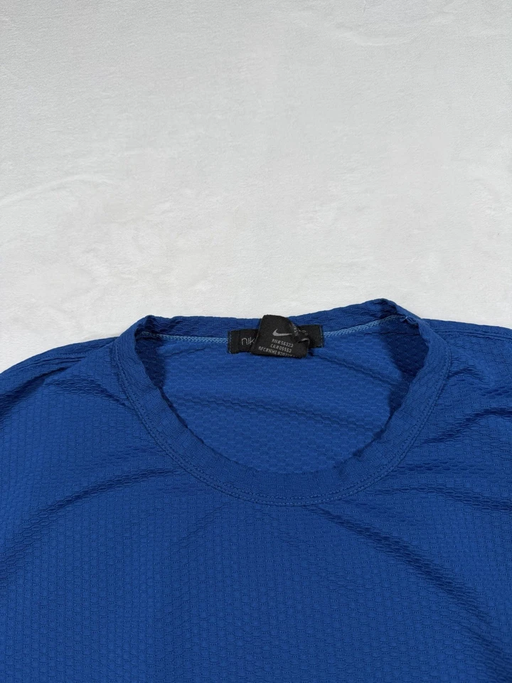 Camisa térmica seca vintage Nike Sphere para hombre L Y2K azul gris manga larga Foto 4 de 4