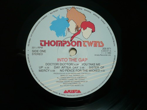 Thompson Twins Into The Gap Vinyl 1984 Arista LP Hold Me Now You Take Me Up etc - Picture 2 of 12