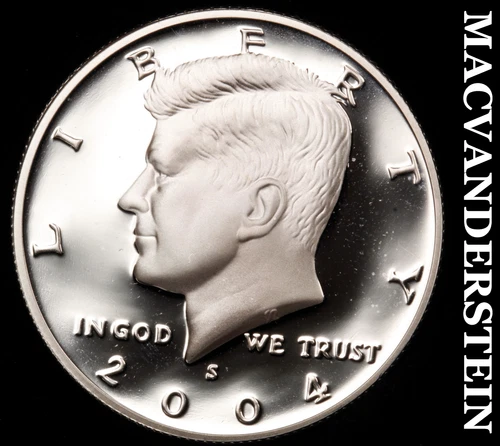 2004-S Silver Kennedy Half Dollar-Choice Gem Proof Lustrous No Reserve #i4581