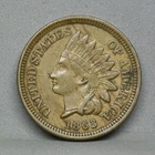 1863 INDIAN HEAD CENT, XF details