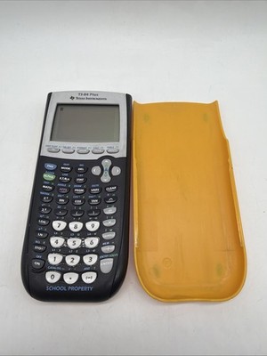 Texas Instruments TI-84 Plus Graphing Calculator Yellow School Property Tested