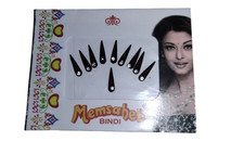 Indian Traditional Long Maroon Tilak With Stone Bindi For Women 6gm E932