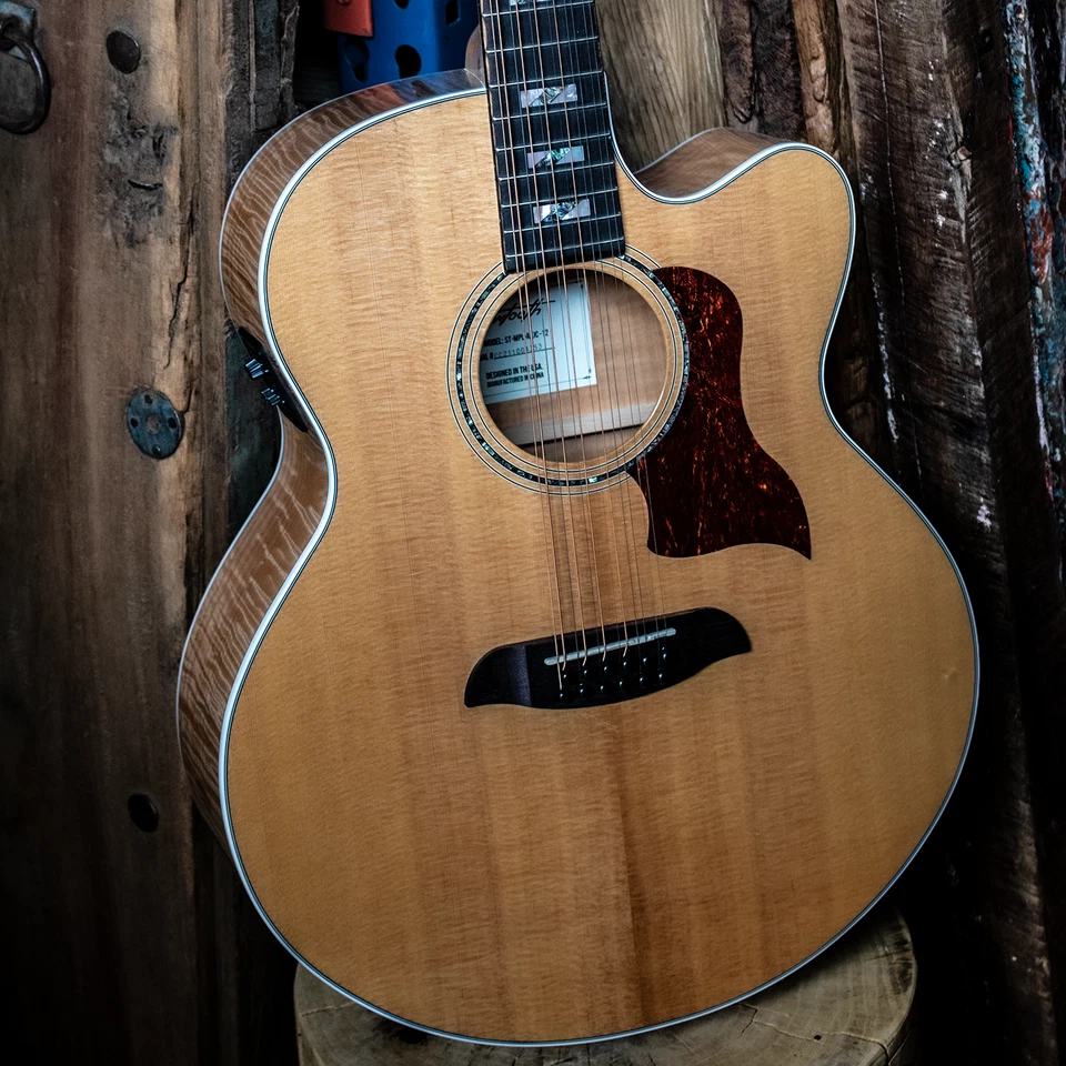 Sawtooth Solid Spruce Top Jumbo Cutaway 12 String Acoustic Electric Guitar - Image 3 of 4