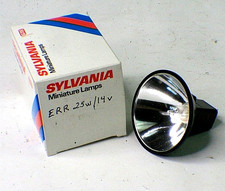 Lot of 4 Sylvania Miniature Halogen Projector Lamp ERR 25W 14V New in Box