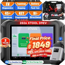 XTOOL D9 EV Electric Intelligent Diagnostic Scanner Key Programming HV System