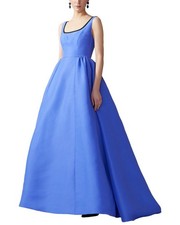 Carolina Herrera Sleeveless Silk Gown Women's