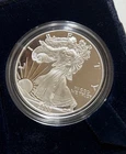 2000 Proof Silver Eagle 1 Ounce (oz) Bullion Coin W/ Box And COA
