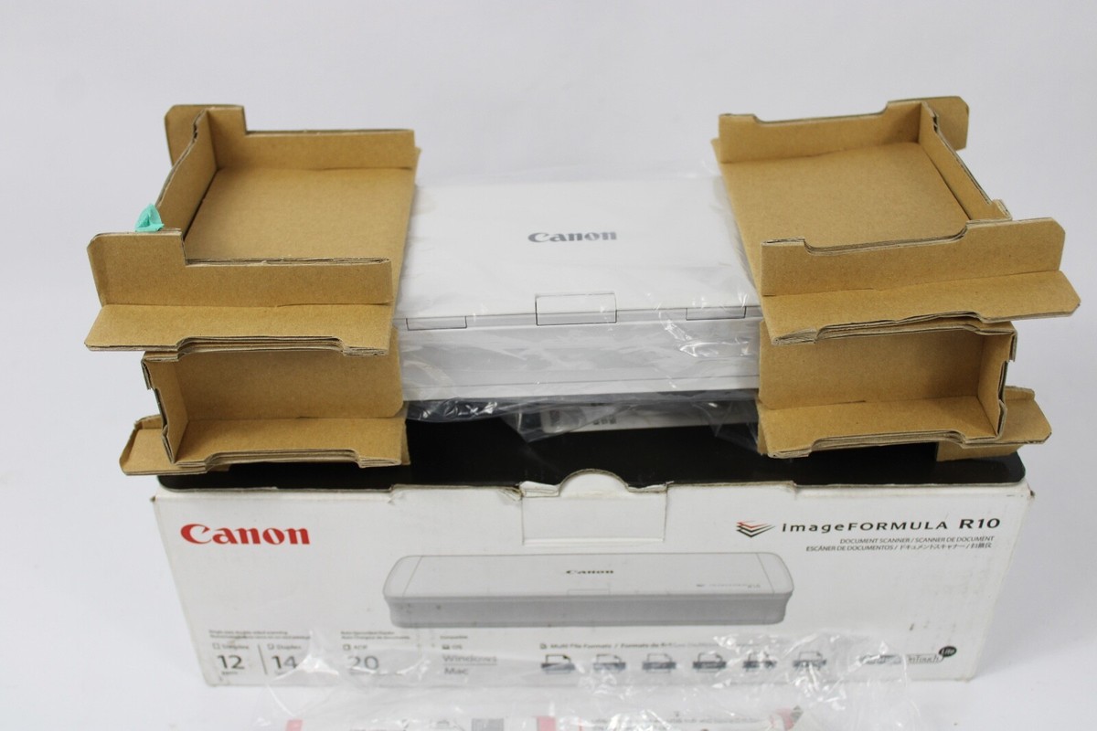 Canon imageFORMULA R10 Portable Document Scanner Duplex 20 Page