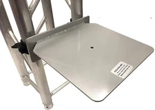 Cedarslink Truss SHELF Aluminum Shelf Plate w/ 2 1.5"/ 2" Clamps - 12 D x 12 W