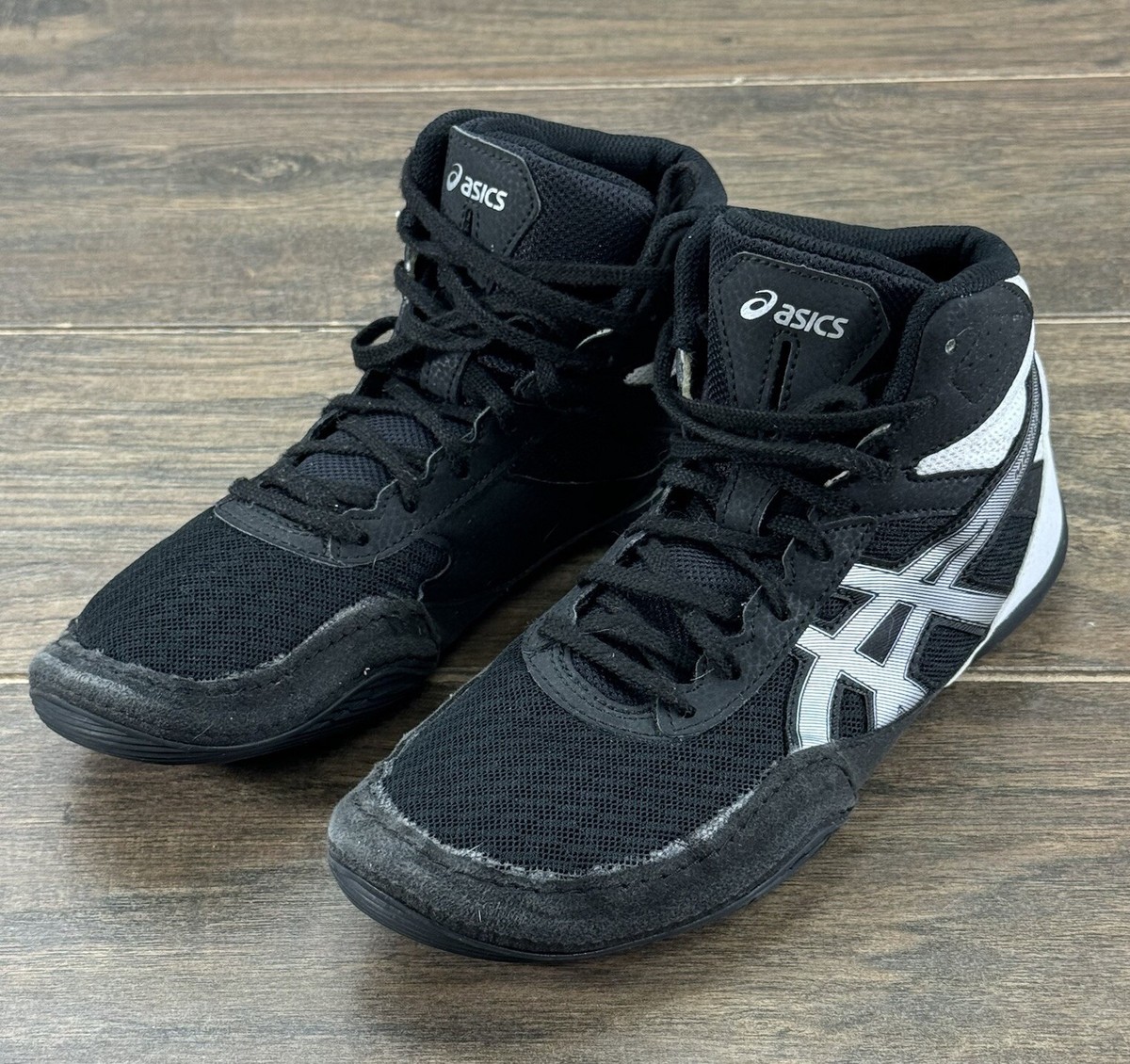 アシックス MATFLEX 6 1081A021-001  レスリングシューズ Asics Matflex 6 Wrestling Shoes Mens 7 Black White Silver