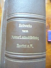 Farbwerke Meister Lucius und Brüning Hoechst Jugendstil Buch seltenst von c1900