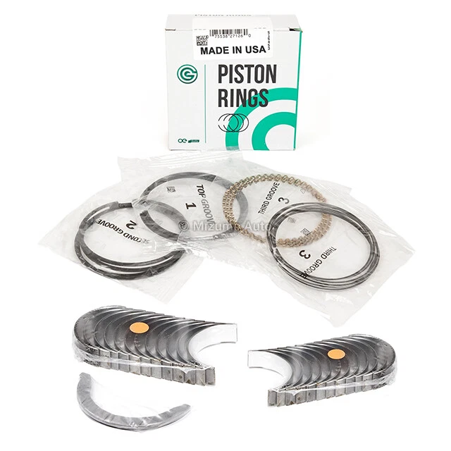 Piston Rings Main Rod Bearings Fit Honda Acura RSX Type-S K20Z3 K20A2 K20Z1 - Image 2 of 4