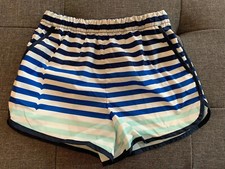 Hunter for Target XS 4/5 Girls Youth Striped Blue White Athletic Shorts