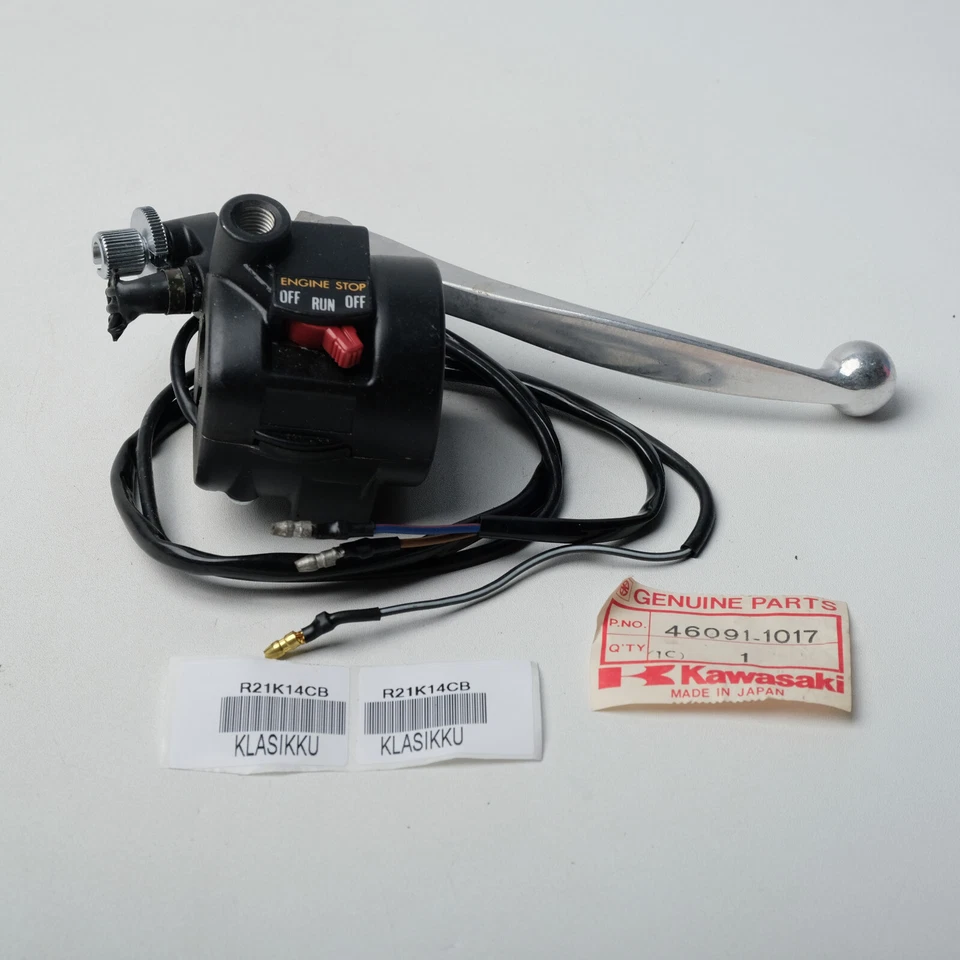 OEM Kawasaki GTO 110 KH110 KH125 KE100 KZ250 Right Handle Switch Lever Genuine - Image 2 of 4
