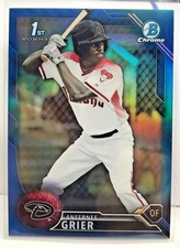 Anfernee Grier 2016 Bowman Chrome Draft Prospect BLUE Refractor #'d 120/150