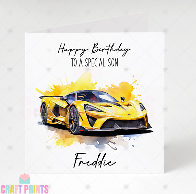 Personalised Son Grandson Nephew 16th 18th 21st 30th Birthday Card ...