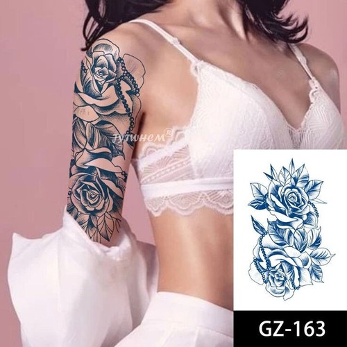 Semi Permanent Temporary Tattoos Womens Mens Waterproof Tattoo Long Lasting UK - Picture 147 of 173