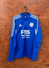 LEICESTER CITY 2022/2023 FOOTBALL TRAINING TOP JERSEY ADIDAS SIZE M ADULT