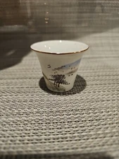 Vintage Chinese Porcelain  Tea Or Shot Glass