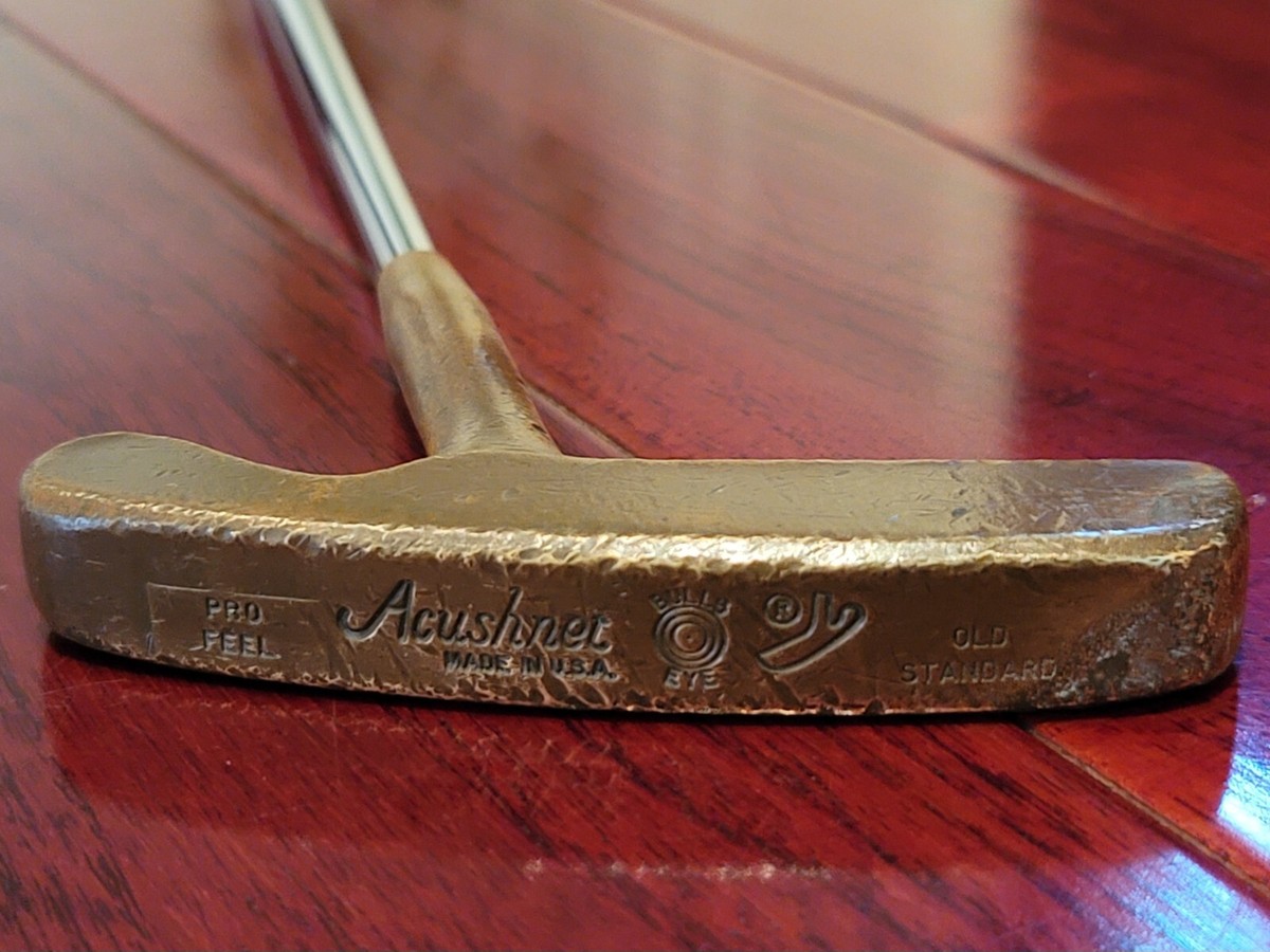 Vintage TITLEIST Acushnet Bullseye Brass Putter Steel Made in USA