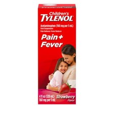 TYLENOL Acetaminophen Children's Pain  Fever Relief Strawberry Flavor 4 Ounce