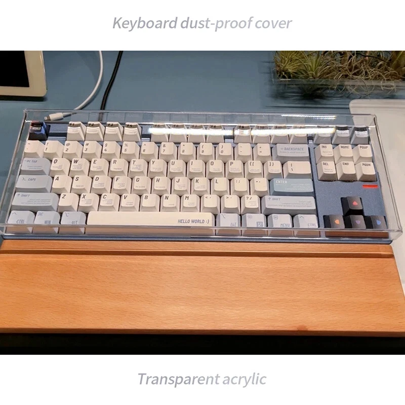 Acrylic Mechanical Keyboard Dust Cover Waterproof for 65% 75% Keyboards