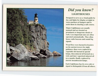 Postcard Split Rock Lighthouse Facts Minnesota USA