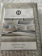 Hotel Collection Bedford Geo Euro Pillow Sham