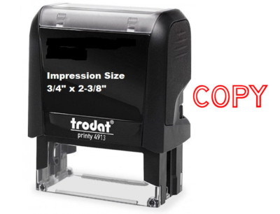 Trodat 4913 - COPY - 3/4 Inch X 2 Inch Impression Size
