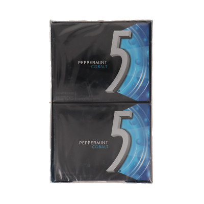 Wrigleys 5 Gum Slim Pack Cobalt Peppermint 10 Packs (15 sticks)