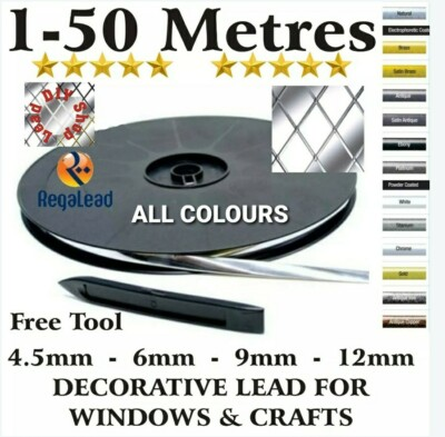 #ad self adhesive lead for windows glass crafts window lead strip Regalead GBP 51.84