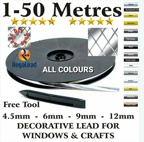 self adhesive lead for windows glass crafts window lead strip Regalead