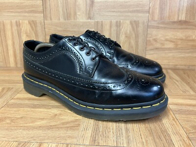Dr Martens 3989 Black Leather Wingtip 