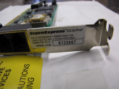 Vintage 1995 Supra 30-0130-3A 33.6i PnP Voice ISA Internal Modem - JQ10 - Picture 4 of 7