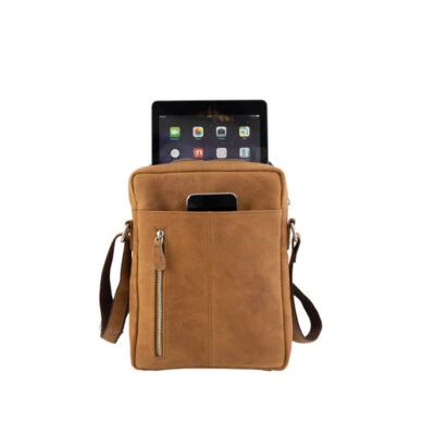 OLOMOLO Vintage Leder Schultertasche – Stilvoll, Funktional und Vielseitig