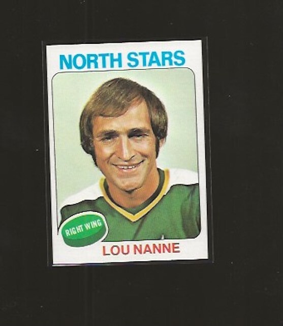 1975-76 TOPPS LOU NANNE #143 NRMT HIGH GRADE