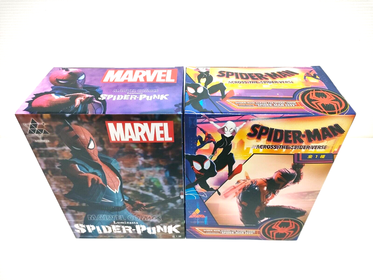 Marvel Comics Luminasta Spider Punk Spider-man 2099 Figure Set of