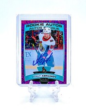VITALY ABRAMOV 2019 O-Pee-Chee Platinum #R-VA ROOKIE AUTOS VIOLET PIXELS