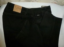 Vintage Original Lee Black Jeans Women's 14M High Waist w Side Elastic 90's Mom